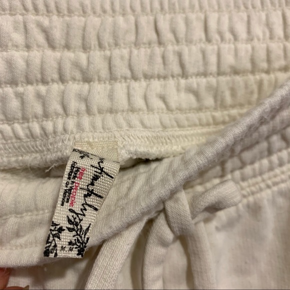 Free People Ivory Cozy Cool Girl Lounge Pants - Picture 9 of 10